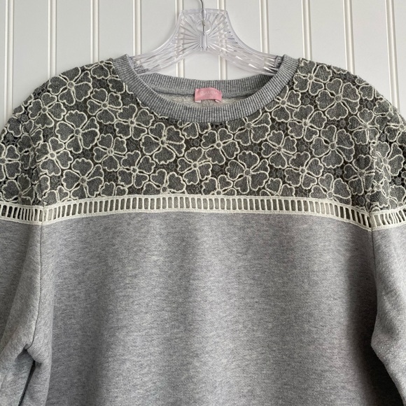 GiAMBA Paris grey bell sleeve sweatshirt SIZE L - Picture 4 of 13